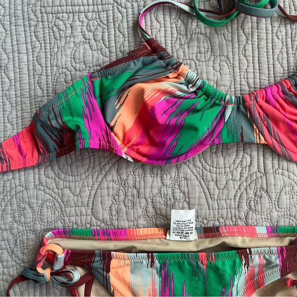Madewell Electric Ikat Bikini set. Madewell J.Crew colorful bikini set. NWOT - Picture 4 of 5